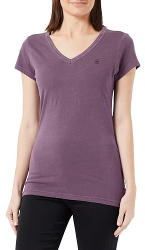 G-Star RAW Damen Eyben Slim V-Neck Top, Purpur (lt Maze gd D21314-B059-G217), XS