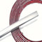 AUTOZOCO Bande adhésive décorative chromée pour garniture de voiture, flexible, finition chromée, 12 mm de large x 5 m de long