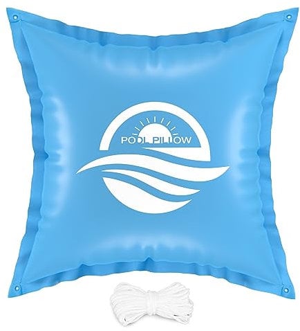 Pool Pillows for Above Ground Pools, 4 x 4 FT Winter Swimming Pool Cover Air Pillows, Cold Resistant Winterize Pool Closing Kit, Rope Included