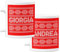 bubbleshirt Coppia Tazze Natale natalizie PERSONALIZZABILI CON NOME Stile natalizio Idea Regalo Mug in ceramica 11 Oz