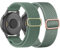 TUCOMO Dehnbares Nylon Armband Kompatibel mit 20mm Garmin Venu Sq/Venu Sq 2/Venu 2 Plus/Venu, Geflochtenes Loop Elastische Ersatzband für Garmin Vivoactive 5 / Vivoactive 3 Herren Damen
