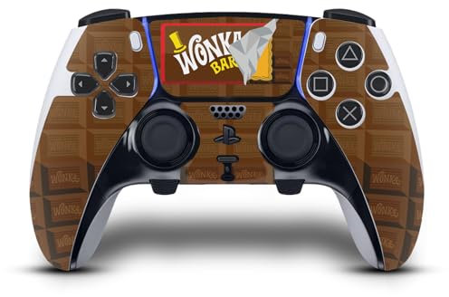 Head Case Designs Officially Licensed Willy Wonka and the Chocolate Factory Candy Bar Graphics Vinyl Sticker Gaming Skin Decal Cover Compatible With Sony PlayStation 5 PS5 DualSense Edge Controller