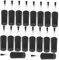 Mikinona 20pcs Nail Polish Brush Replacement Empty Gel Polish Brushes Soft Bristles and Caps for Even Application for Diy Nail Art and Salon Use