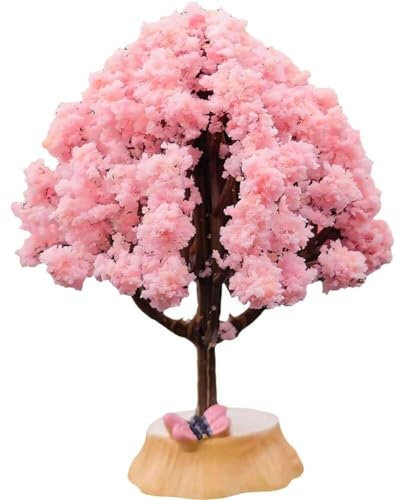 Künstlicher Sakura-Baum, Lebensechter Kirschblütenbaum, Mini-blumenbaum, Ornament, Topf, Dekorative, Automontage-zubehör
