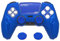 playvital Cover Silicone per ps5 Controller,Joystick Custodia Protettiva Antiscivolo&Copri Analogici&Adesivo Touchpad,Compatibile con Base di Ricarica,CyberMech-Blu
