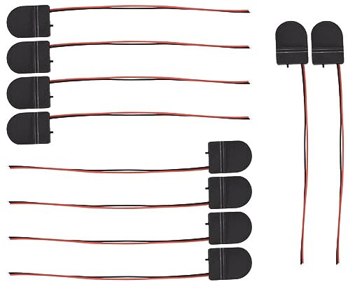 Jrpzcv 10/Pcs CR2032 Button Coin Cell Battery Socket Holder Case Cover with ON-OFF Switch 3V Battery Box
