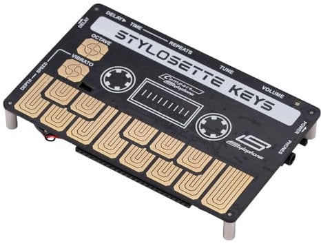 Stylophone Stylosette - Touch Keyboard x Cassette - The Mini Analog Synthesizer Keyboard | Synth Musical Instrument | Touch-Sensitive Keys, Built-in Speaker