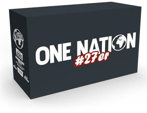 ONE Nation | Premium 27er Kokoskohle Naturkohle, Coconut Charcoal Kokosnuss Kohle, Briketts aus Kokosnussschalen, Grillkohle Kohlewürfel I Geschmacksneutral, Langer Brenndauer 4kg