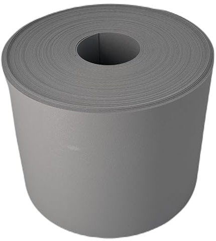 Zaunscout - Sichtschutzstreifen für Doppelstabmatten - Polypropylen - Orange Skin - (Grau (RAL 7040) I 35m x19cm Rolle