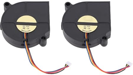 Eujgoov 2PCS Double Ball Bearing Extruder Cooling Fan Quiet 3D Printer Blower Fan for AD 5M PRO Extruder Head Cooling