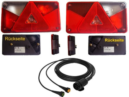 Aspöck Multipoint 5 - Leuchten Set - 13 polig 4,5 m Kabelbaum - Anhänger-Beleuchtung-Set