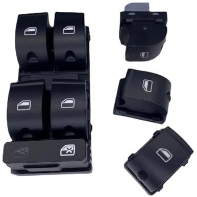 DIINJ Für Seat Für Exeo Elektrische Fenster Glass Heber Control Schalter Taste 8E0959851 Auto Zubehör Autofenster Schalter(1 Set)