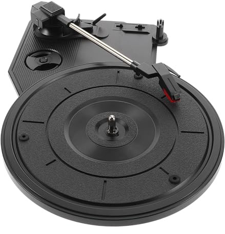 TOYANDONA Large Retro Gramophone Movement with 200mm Turntable, Vinyl Record Player Stylus and Needle Replacement, Phonograph Movement with Built-in Speakers for Vintage Music Lovers and Home Decor