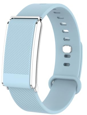DCU TECNOLOGIC Move FitBand Pulsera de Actividad Inteligente sin Pantalla, Negro, 120 Modos Deportivos, Monitoreo 24/7, Batería 30 Días, IP68 (Azul)