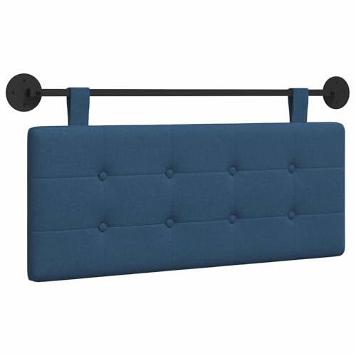 vidaXL Hängendes Kopfteil Stoff, Moderner, rechteckiger Polster-Kopfteil, Wandmontage, anpassbare Schlafzimmer-Deko, platzsparende Möbel Ideen