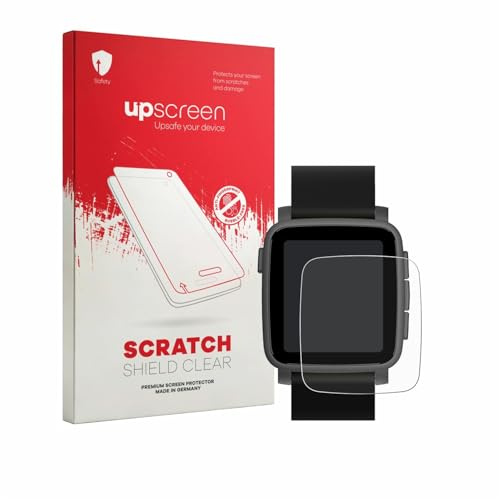 upscreen Schutzfolie für Pebble Time 2 2026 | Transparenter Displayschutz Made in Germany Kristall-Klar Kratzschutz Anti-Fingerprint