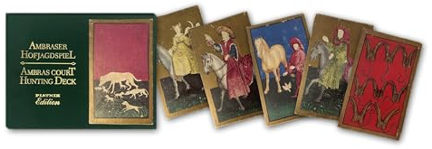 Piatnik 2896 Kartenspiel Ambraser Hofjagdspiel, 54 Blatt, Schwarz