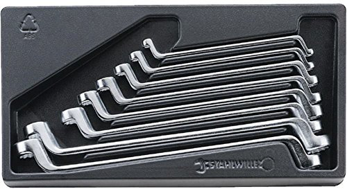 STAHLWILLE 96838167 - Juego llaves de dos bocas en estrella ES 20/8,6x7-19x22 mm peso 1,27 Kg.
