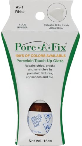Porc-A-Fix Porcelain White Touch-Up Glaze 15 cc - Total Qty: 1