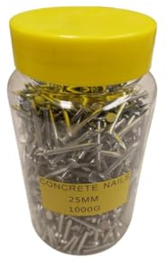 1KG TUB CONCRETE NAILS 25MM
