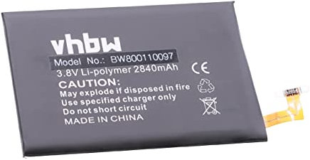 vhbw Akku kompatibel mit HTC One M8s, Hima, M9, M9 Plus, M9+, M9pw, Me Handy Smartphone Telefon (2840 mAh, 3,8 V, Li-Polymer)