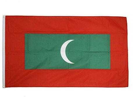Flaggenfritze Fahne/Flagge Malediven + gratis Sticker