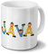 printplanet Tasse mit Namen Java - Motiv Holzbuchstaben - Namenstasse, Kaffeebecher, Mug, Becher, Kaffeetasse - Farbe Weiß