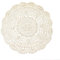 Ogquaton Vintage Lace Flower Tischset Hand gehäkelte Deckchen runden Tisch Coaster Hohl dekorative Tisch Decken Hochzeit Festival Tischdekoration Beige langlebig und nützlich