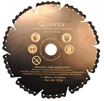 Universal Diamanttrennscheibe 180 mm. Diese DiaScheibe ist ein Allrounder und Allesschneider.