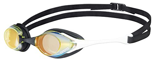 arena Cobra Original Swipe Mirror Unisex-Wettkampfbrille für Erwachsene, Schwimmbrille mit Verspiegelten Gläsern, Anti-Beschlag, UV-Schutz, 4 Austauschbare Nasenstege