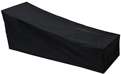 Gartenliege Abdeckung Schutzhülle, Oxford Gewebe Abdeckplane Abdeckhauben Sonnenliege - Wasserdicht, Atmungsaktiver Winddicht, UV-Beständiges, für Gartenmöbel Hülle Deckchair (208*76*79/41CM,420D)