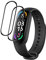 PaceBid 2 Piezas Protector de Pantalla Compatible con Xiaomi Mi Band 6, Cobertura Completa [Burbujas Libre de Montaje] Anti Arañazos Protector de Pantalla para Xiaomi Mi Band 6