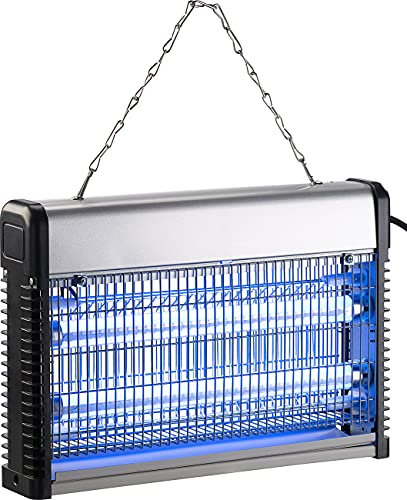 Lunartec Fliegenvernichter: UV-LED-Insektenvernichter mit austauschbarer T8-LED-Röhre, 14 Watt (Elektrische Fliegenfalle, Fliegenlampe, Fliegengitter)