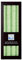 Kerzenfarm Hahn Stearin Stabkerze Set, mint