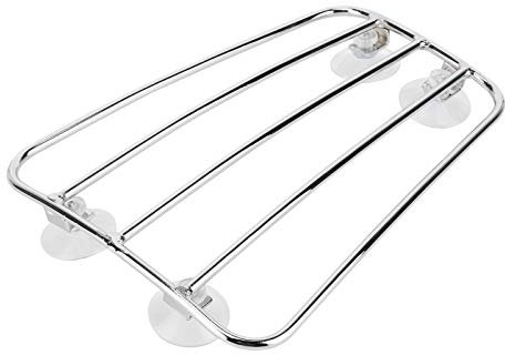 Porte-bagages de moto, porte-bagages de moto universel avec ventouse pour moto(B (argent))
