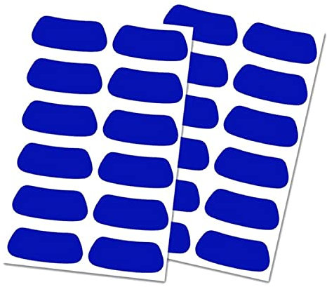 Rawlings Unisex-Erwachsene EB12-BL Eye Black Sticker (blau), One Size