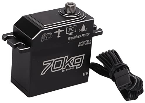 Bnineteenteam Servo Numérique 70KG, Servo Numérique à Engrenages en Acier Inoxydable 70KG pour Servo de Direction étanche SCX10 1/8 1/10 RC IP67