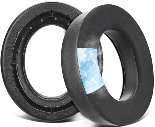 SOULWIT Gel de Refroidissement Mousse Coussin Coussinets pour Corsair HS75 XB HS70/Pro HS60/Pro HS50/Pro Gaming Casques avec Mousse d'isolement de Bruit à Haute densité
