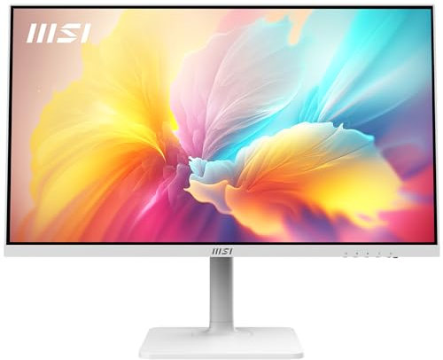 MSI Modern MD272QXPW Monitor 27 WQHD IPS (2560 x 1440) - 100 Hz, Schermo Eye-Friendly, DisplayHDR 400, Altoparlanti integrati, Supporto regolabile a 4 vie, KVM - DP 1.2a, HDMI 2.0b, USB Type-C