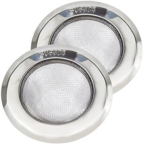 Colador de Desagüe Fregadero de Cocina,2 Pcs Filtro de Fregadero de Acero Inoxidable Fregadero de Ducha,Residuos de Filtro y Evitar el Bloqueo