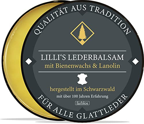 Lillis Naturals Lederpflege Lederbalsam farblos mit Bienenwachs und Wollfett für Sattel Reitsport Möbel Jacke Motorrad Schuhe 300ml