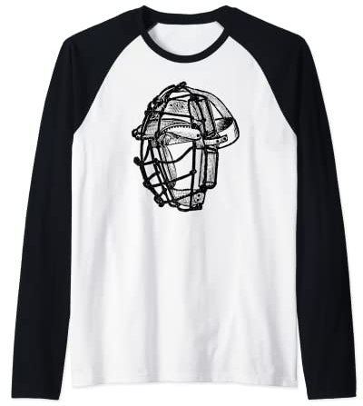 Big Texas Vintage Baseball Catchers Helm T-Shirt Raglan
