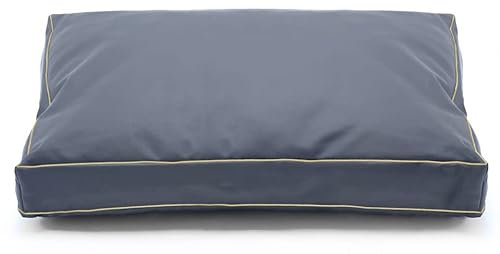 Dalema Hundebettbezug 137x112x100 cm. 100 % wasserdicht, strapazierfähig, aus Segeltuch, Ersatzbezüge für Hundebett, waschbar, abnehmbar, Haustierbett-Schutzbezug mit Reißverschluss, Grau