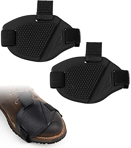 REQAG Motorrad-Schaltschutz, 2 Stück, Schwarz, Gummi, Minimalist, Hochwertig, Schutz und bequem