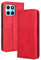 XINNI Housse pour Telephone Honor 70 Lite 5G/X8 5G/X6 4G Etui, PU/TPU Retourner Cuir Coque Magnétique Portefeuille, Rouge