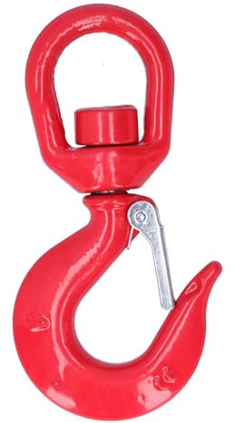 Gancho Giratorio, Capacidad De 1T Gancho De Ojo Giratorio De Servicio Pesado Gancho De Eslinga De Ojo Giratorio Gancho De Elevación Gancho De Elevación Rojo para Equipos Eléctricos, Maquinaria