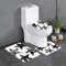 EVIUS Badematten-Set, Badezimmer-Stern-Teppich, 3er-Set, Badezimmer-WC-Bodenmatte, Fußmatten, Badezimmerteppich, WC-Vorleger, Stil mit dieser waschbaren Badewanne