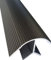 my-waterbed Aluminium Möbel Eckprofil für 19mm Holz o. Spanplatten, rund, schwarz, Silber (Schwarz, 120)