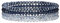 GoPaw Damen Kristall Perlen Armband,Mehrschichtiges Steine Armband,Perlen Armbänder,Paar/Freundschafts/Partner Armbänder (Blau)