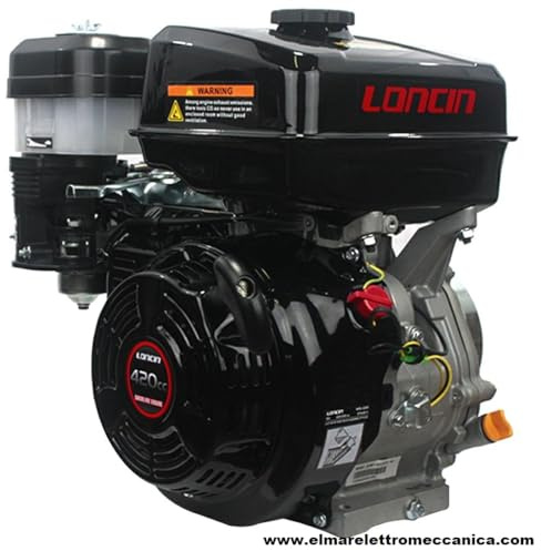 Generico 14 HP LONCIN G420 FL Motore Benzina Albero 4 Tempi Conico 23 Mm